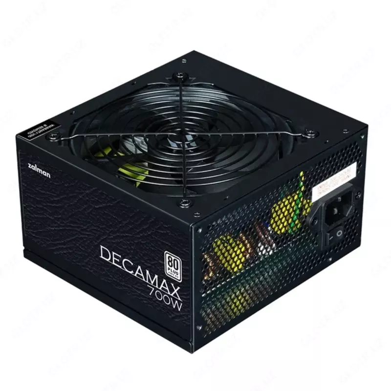 Блок питания Zalman Decamax (700W) 85%, 80 Plus, 120мм, 1xMB 24pin(20+4), 1xCPU 8(4+4)+4pin, 3xMolex, 6xSATA, 4xPCIe 8pin(6+2),ZM700-LX3