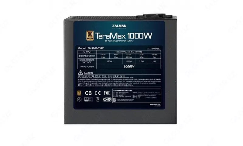 Блок питания Zalman Power supply TeraMax 1200-TMX (1200W), 100-240VAC, 90%, 80+ Gold