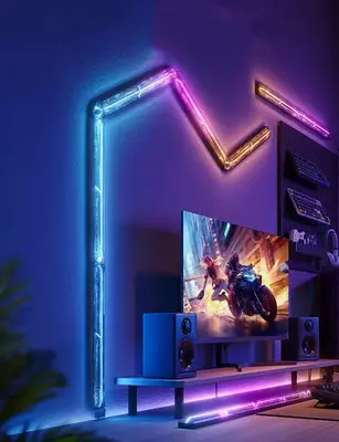 Набор настенных светильников Govee H1063 Gaming Wall light Expansion Kit, 2шт, RGBIC, WI-FI/Bluetoot