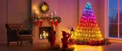Гирлянда Smart LED Govee H70C1 Christmas Light RGB, IP65, 10м, кабель прозрачный