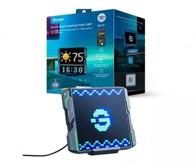 Пиксельный экран Govee H8630 LED Gaming Pixel Light 32x32 Pixels, RGBIC, WI-FI/Bluetooth, серый,