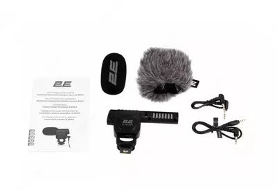 Микрофон пушка 2Е MG020 Shoutgun Pro, on/of, 3.5mm