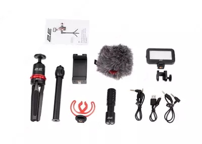 Микрофон с триподом для мобильных устройств Maono by 2Е AU-SM10S Vlog KIT, 3.5mm