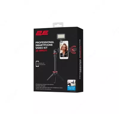Микрофон с триподом для мобильных устройств Maono by 2Е AU-SM10S Vlog KIT, 3.5mm