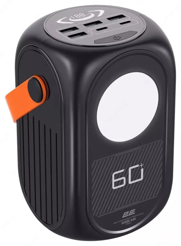 Портативное зарядное устройство Power Bank 2E Travel 60000mAh PD Black
