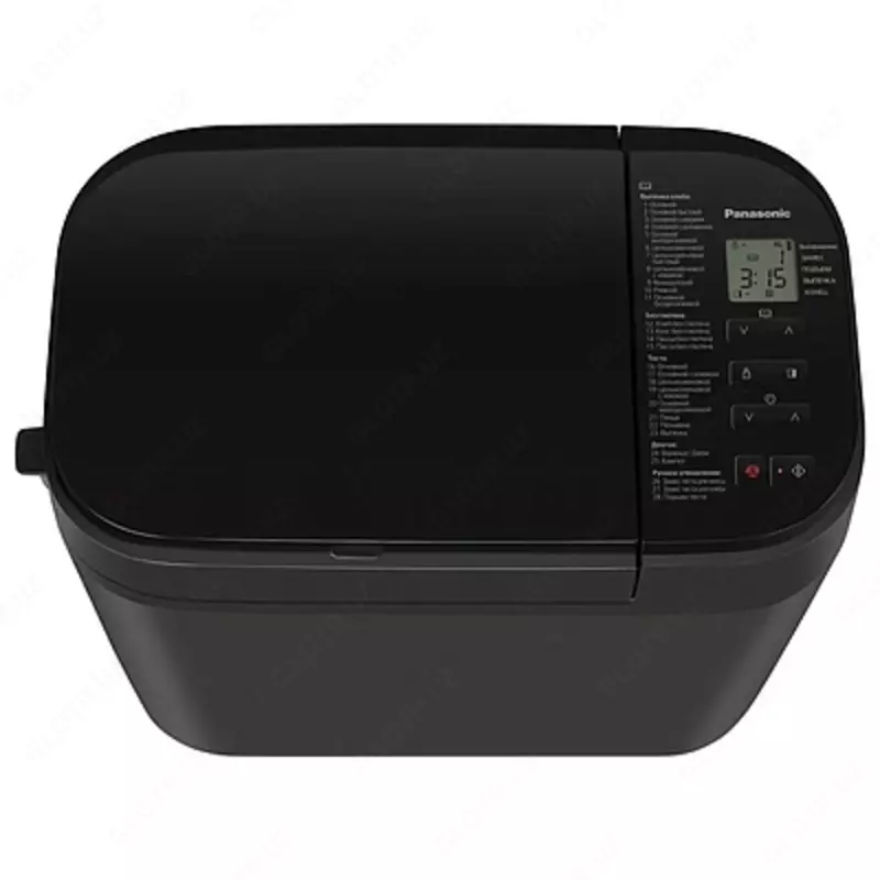 Хлебопечь Panasonic 550W, 30 программ, до 1.25 кг, металлическая, чёрная