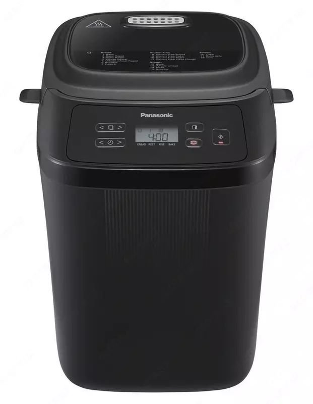 Хлебопечь Panasonic 550W, 30 программ, до 1.25 кг, металлическая, чёрная