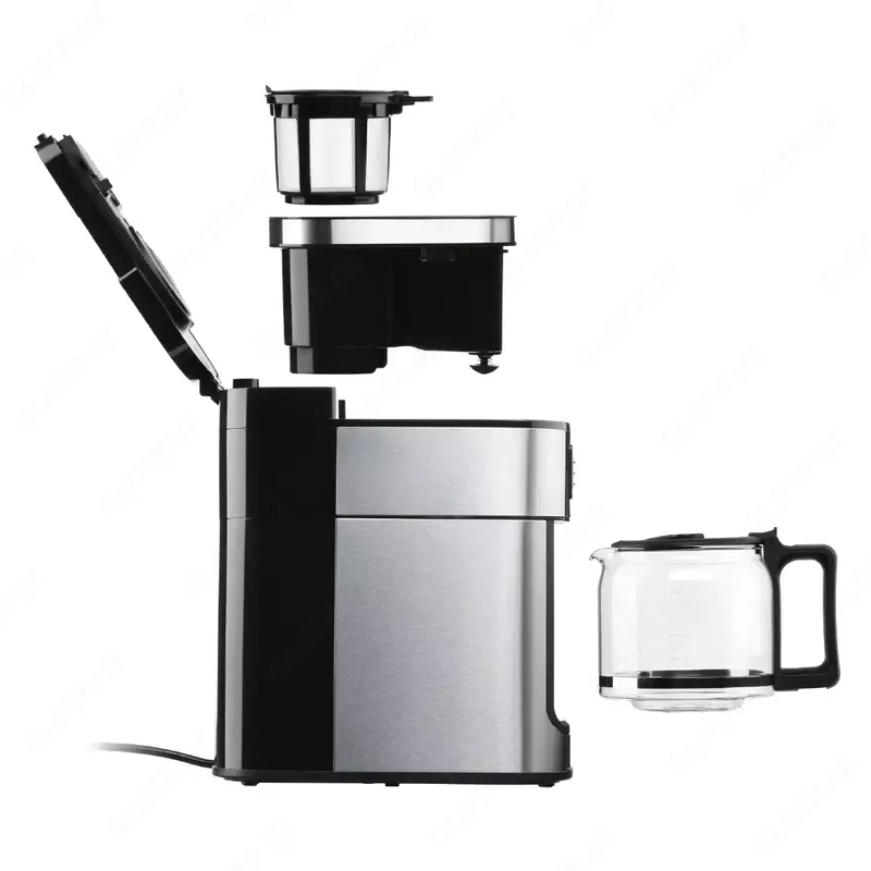 Кофеварка Ardesto YCM-D1200 - капельная/ 1.2 л/ дисплей/ встр. кофемолка