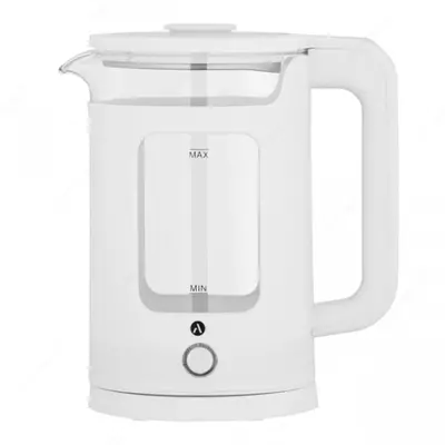 Электрочайник Ardesto EKL-T31GW 1,5л, 1500Вт, стекло+пластик, белый