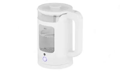 Электрочайник Ardesto EKL-T31GW 1,5л, 1500Вт, стекло+пластик, белый