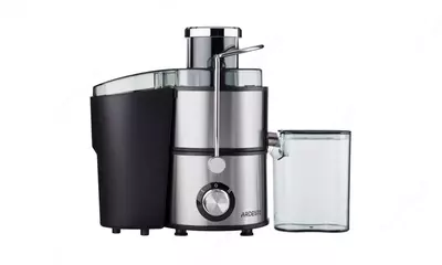 Соковыжималка центробежная Ardesto centrifugal juicer, 1000W, bowl-0.5L, cake-1.5L, plastic/iron, silver-black,JEG-1000