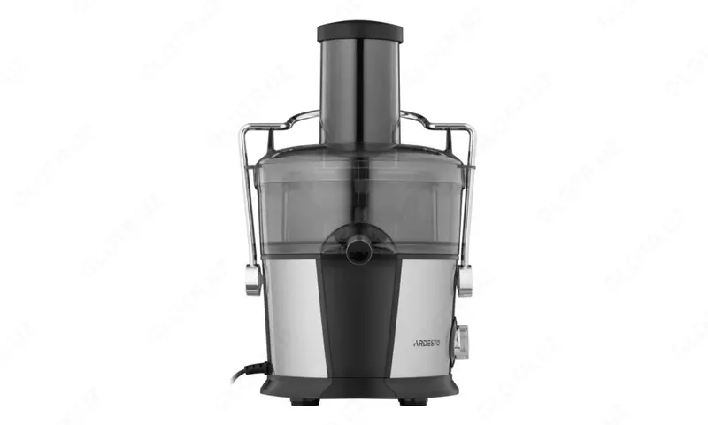 Соковыжималка центробежная Ardesto centrifugal juicer, 1100W, bowl-1L, plastic/iron, silver-black,JEG-800
