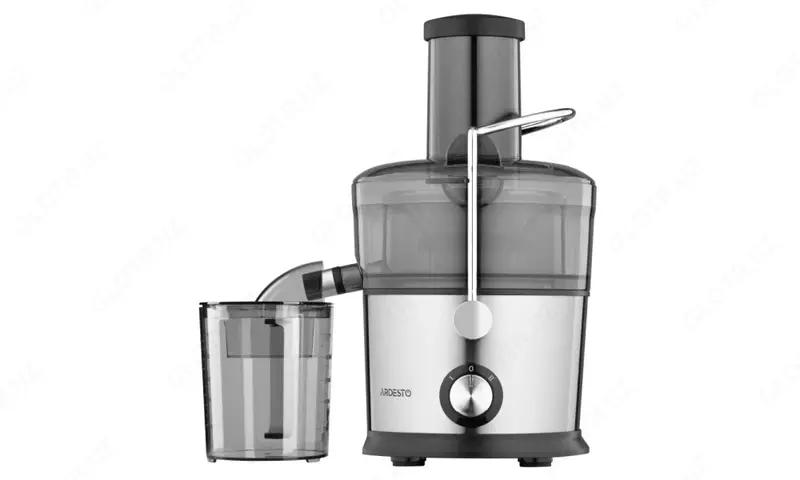 Соковыжималка центробежная Ardesto centrifugal juicer, 1100W, bowl-1L, plastic/iron, silver-black,JEG-800