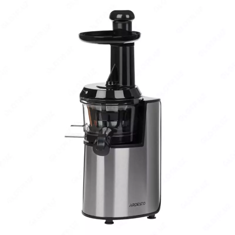 Соковыжималка шнековая Ardesto auger juicer, 200W, bowl-0.6L, cake-0.6L, plastic/iron, silver-black, JEG-1330SL