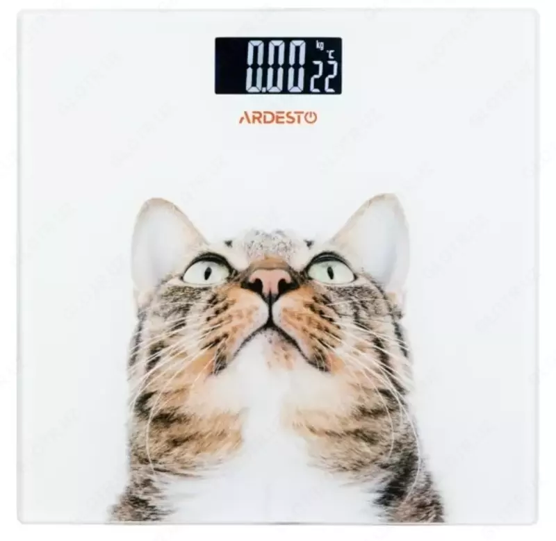 Весы напольные Ardesto scales for floor Cat, 150kg, AAAx2 included, glass, multi-colored, SCB-965CAT