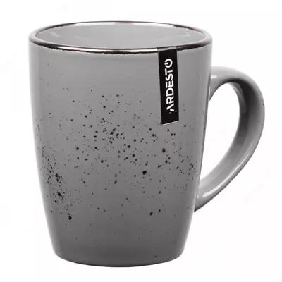 Чашка Ardesto Bagheria 360 мл, Grey, керамика (12 шт в коробке)