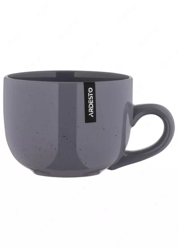 Чашка Ardesto Bagheria, 480 мл, Grey, керамика (6 шт в коробке)