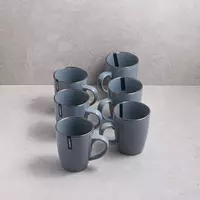  Чашка Ardesto Bagheria  480 мл  Grey  керамика (6 шт в коробке) - 