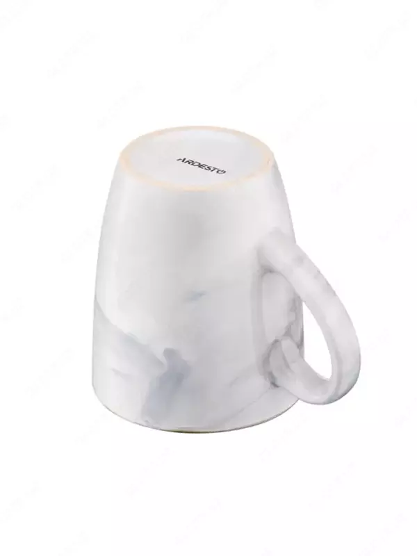 Чашка Ardesto Marmo, 390мл, керамика, белый (6 шт в коробке)