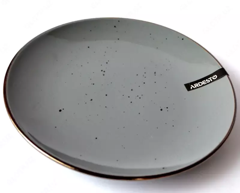 Тарелка десертная Ardesto Bagheria, 19 см, Grey, керамика (6 шт в коробке)