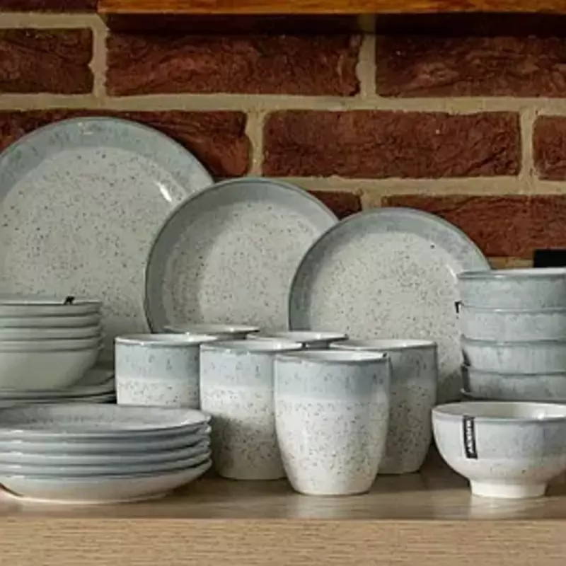 Тарелка суповая Ardesto Bagheria, 20 см, Grey, керамика (6 шт в коробке)