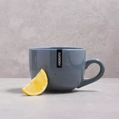 Комплект из 6 шт Чашка Ardesto Bagheria, 480 мл, Grey, керамика