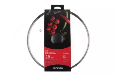 Крышка Ardesto Gemini Gourmet 22 см, стекло, нержавеющая сталь, бакелит