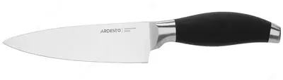 Кухонный нож поварской Ardesto Gemini, 15,2 см, черный, нерж.сталь, пластик