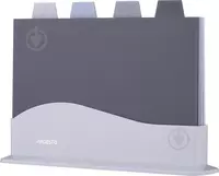 Набор досок кухонных на подставке Ardesto Fresh  4шт  23.8x33.8x7см  пластик