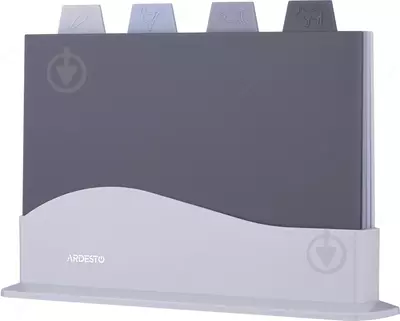 Набор досок кухонных на подставке Ardesto Fresh, 4шт, 23.8x33.8x7см, пластик