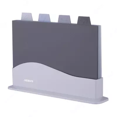 Набор досок кухонных на подставке Ardesto Fresh, 4шт, 23.8x33.8x7см, пластик