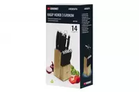  Набор ножей Ardesto Gemini Gourmet 14 пр.  нерж.сталь  пластик  каучуковый блок Chakana savdo