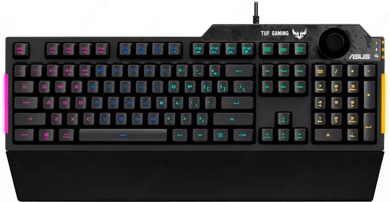 Игровая клавиатура (проводная) "ASUS" RA04 TUF Gaming K1, мембранная, RGB (Арт. - 07173) Black