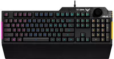 Игровая клавиатура (проводная) "ASUS" RA04 TUF Gaming K1, мембранная, RGB (Арт. - 07173) Black