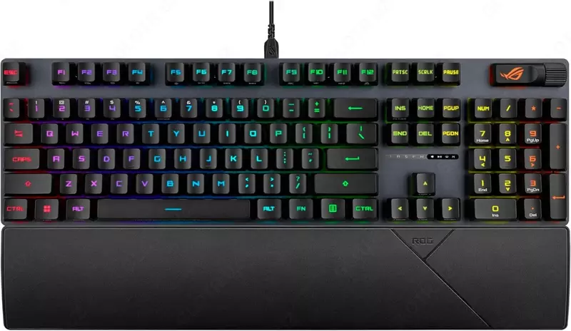 Игровая клавиатура (проводная) "ASUS" ROG Strix Scope II RX, механическая, RGB, RX/RXRD/UK/PBT (Арт. - 070158) Black