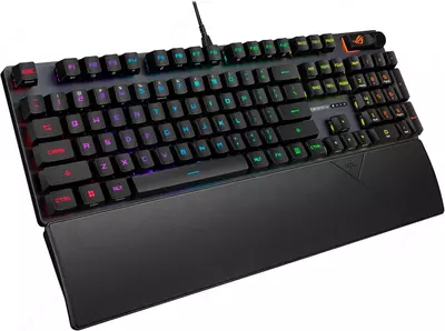 Игровая клавиатура (проводная) "ASUS" ROG Strix Scope II RX, механическая, RGB, RX/RXRD/UK/PBT (Арт. - 070158) Black
