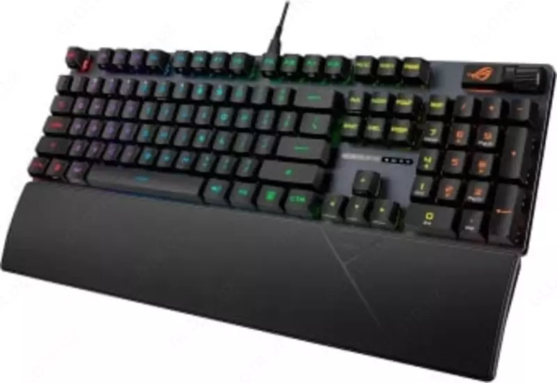Игровая клавиатура (проводная) "ASUS" ROG Strix Scope II RX, механическая, RGB, RX/RXRD/UK/PBT (Арт. - 070158) Black
