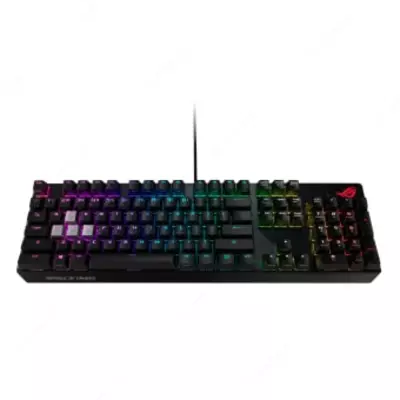 Игровая клавиатура (проводная) "ASUS" XA05 ROG Strix Scope RX, механическая, RGB, RD/RU (Арт. - 070157) Black