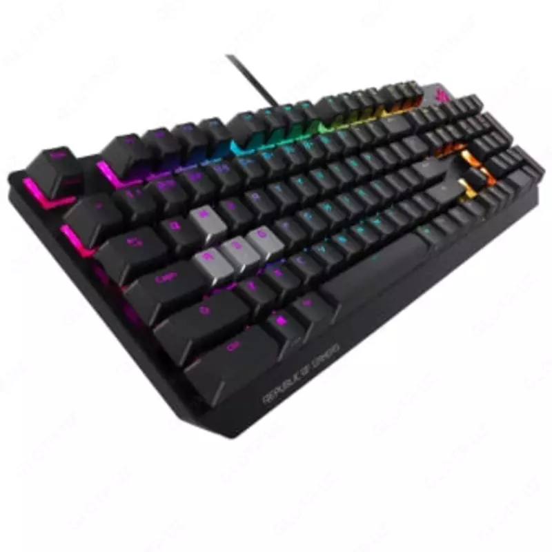 Игровая клавиатура (проводная) "ASUS" XA05 ROG Strix Scope RX, механическая, RGB, RD/RU (Арт. - 070157) Black