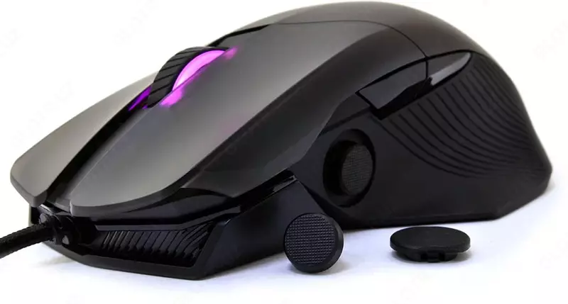 Игровая мышь (беспроводная) "ASUS" ROG STRIX Chakram Core 90MP01T0-BMUA0, USB, 16000dpi, RGB (Арт. - 080170) Black