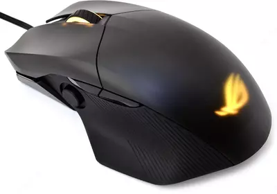 ASUS ROG STRIX Chakram Core 90MP01T0-BMUA0 Simli O'yin Sichqonchasi, USB, 16000dpi, RGB (Mahsulot raqami 080170) Qora