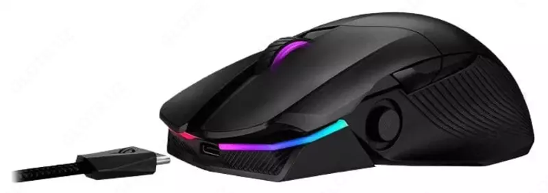Игровая мышь (беспроводная) "ASUS" ROG STRIX Chakram Core 90MP01T0-BMUA0, USB, 16000dpi, RGB (Арт. - 080170) Black