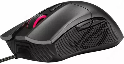 ASUS ROG STRIX Gladius II Core 90MP01D0-B0UA00 Simli o'yin sichqonchasi, USB, 6200dpi, RGB (Mahsulot raqami 080182) Qora