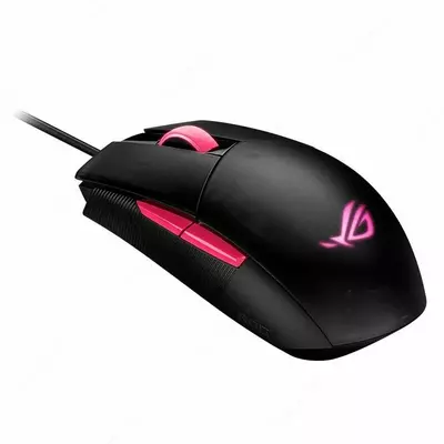 Игровая мышь (проводная) "ASUS" ROG Strix Impact II Electro Punk, USB, 6200dpi, RGB (Арт. - 080142) Black