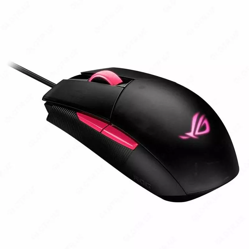 Игровая мышь (проводная) "ASUS" ROG Strix Impact II Electro Punk, USB, 6200dpi, RGB (Арт. - 080142) Black