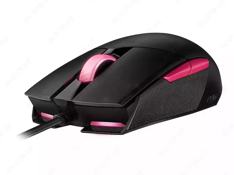 Игровая мышь (проводная) "ASUS" ROG Strix Impact II Electro Punk, USB, 6200dpi, RGB (Арт. - 080142) Black