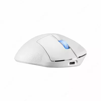 ASUS ROG Strix Keris II WL Ace Simli O'yin Sichqonchasi, USB, 42000dpi (Mahsulot raqami 080353) Oq rang