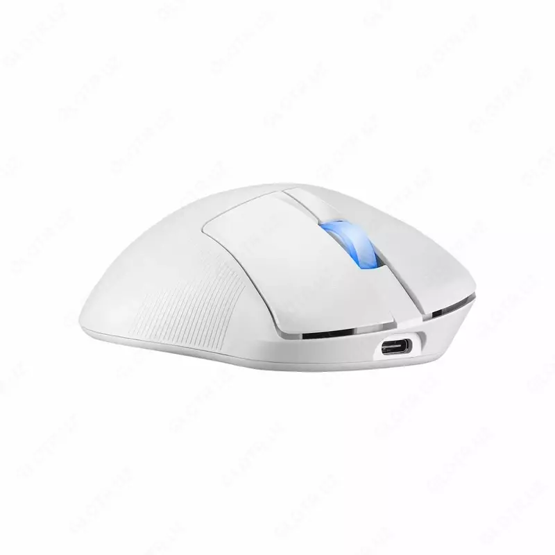 ASUS ROG Strix Keris II WL Ace Simli O'yin Sichqonchasi, USB, 42000dpi (Mahsulot raqami 080353) Oq rang