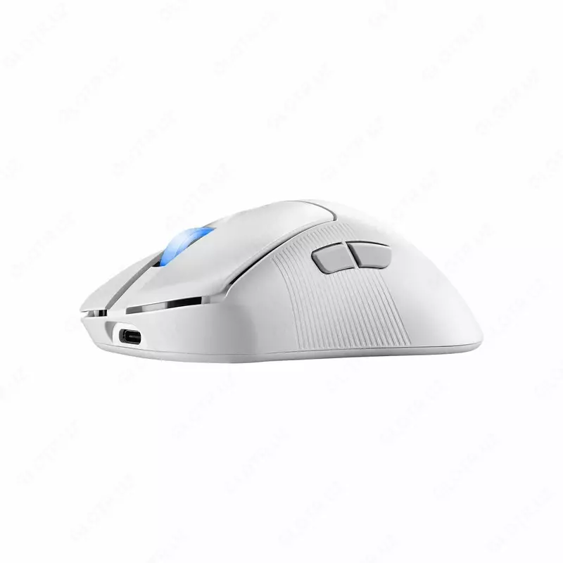 ASUS ROG Strix Keris II WL Ace Simli O'yin Sichqonchasi, USB, 42000dpi (Mahsulot raqami 080353) Oq rang