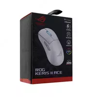  ASUS ROG Strix Keris II WL Ace Simli Oyin Sichqonchasi  USB  42000dpi (Mahsulot raqami 080353) Oq rang - ООО Power Max Group